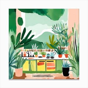 Kitchen Jungle Dreams 03 Canvas Print