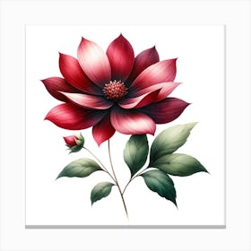 Red Flower Canvas Print