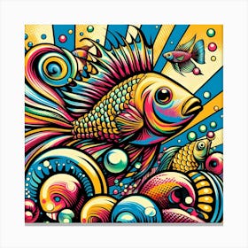 Pop Fish 1 Canvas Print