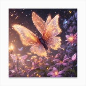 Fluttering Butterflies Canvas Print