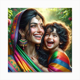 Mother And Child Canvas Print