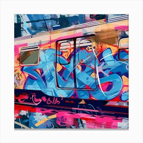 Graffiti Train 1 Canvas Print