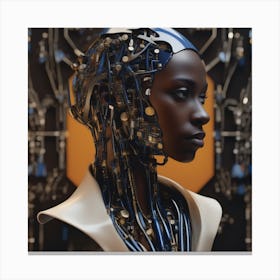 Robot Woman 54 Canvas Print