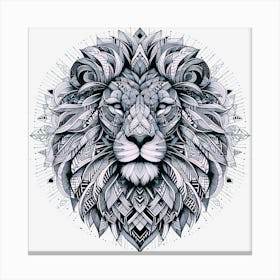 Lion Head Canvas Print