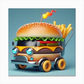 Burger Truck 1 Canvas Print