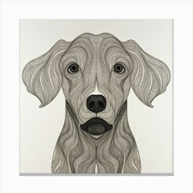 Dog'S Head Canvas Print