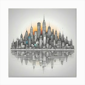 New York City Skyline 106 Canvas Print