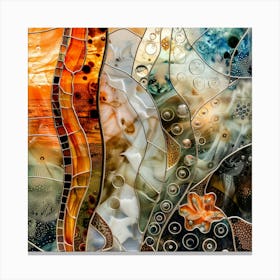 Glass Mosaic Art Canvas Print