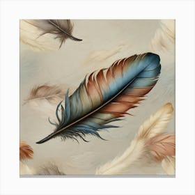 Feathers Stock Videos & Royalty-Free Footage Canvas Print