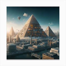 Futuristic Cityscape 5 Canvas Print