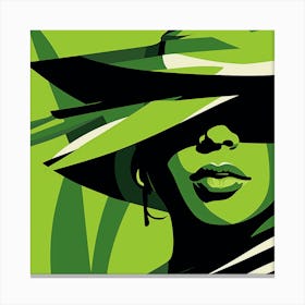 Woman In A Hat 22 Canvas Print