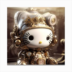 Hello Kitty Steampunk Collection By Csaba Fikker 52 Canvas Print