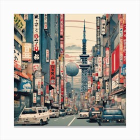 Asian Cityscape Canvas Print