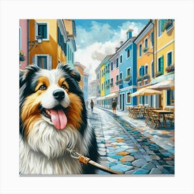 Venice Dog Canvas Print