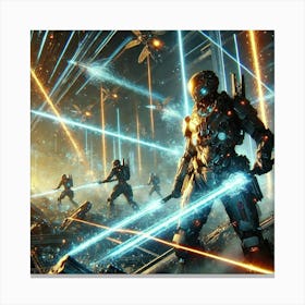 Photon Vanguard Energy Lances Canvas Print