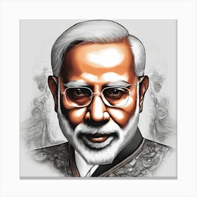 Narendra Modi 2 Canvas Print