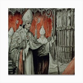 Thibaut S Son Was A Saint When They Made Him A Bishop, Thibaut Was Incoherent With Joy, And Blanche Canvas Print