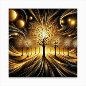 Golden Trees 2 Canvas Print