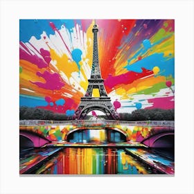 Paris Eiffel Tower 3 Canvas Print