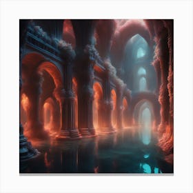 Underwater Palace 7 Canvas Print