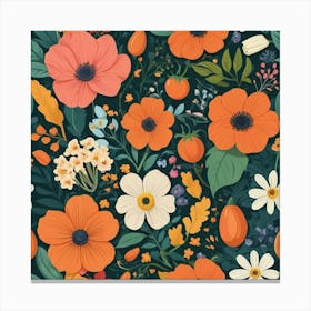 Default Floral Heinz Art 3 Canvas Print