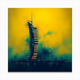 Burj Al Arab Stock Videos & Royalty-Free Footage Canvas Print