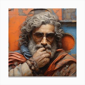 Man With A Beard (wall art) Canvas Print