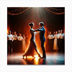 Dance Stock Videos & Royalty-Free Footage Canvas Print