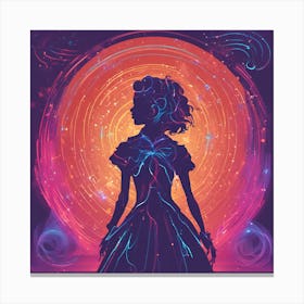 Girl In A Dress Canvas Print