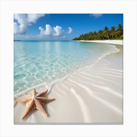 Starfish On The Beach Canvas Print