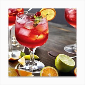 Cranberry Margarita Canvas Print