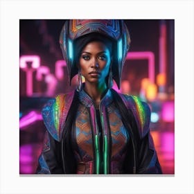 Futuristic Woman Canvas Print