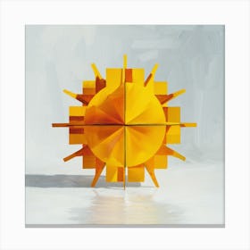 Yellow Sun Canvas Print