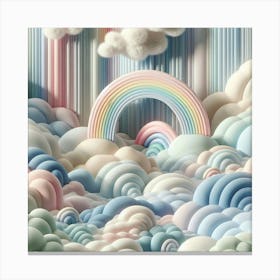 Clouds And Rainbows Canvas Print