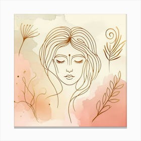 Tarot Card 2 Canvas Print