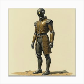 Male Fashion Robot Canvas Print