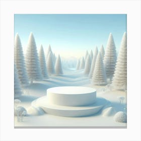 Snowy Forest Canvas Print