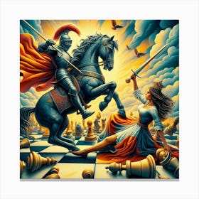 Chess Knight16 Canvas Print