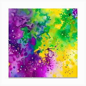 SPLASH WATERCOLOR PRINT Canvas Print