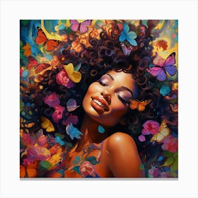 Butterfly Girl 3 Canvas Print