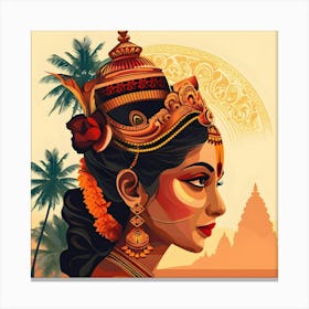 Sri Lankan Woman Canvas Print