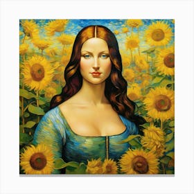Mona Lisa gi Canvas Print