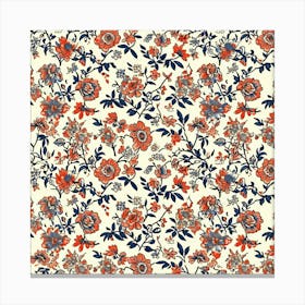 Petalgrove London Fabrics Floral Pattern 4 Canvas Print