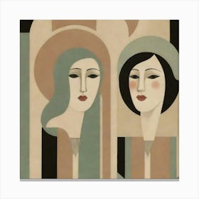 Two Women 5 Canvas Print