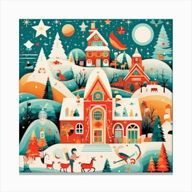 Christmas Village 19 Canvas Print