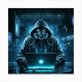 Cyber Sentinel Canvas Print