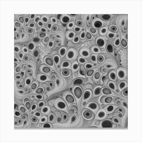 Abstract Black And White Painting Canvas Print