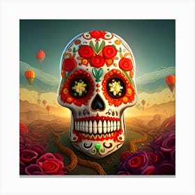 Sugar Skull 1 Canvas Print