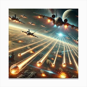 Phoenix Class Bombers Coordinated Strikes Canvas Print