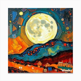 Full Moon In The Sky 6 Canvas Print